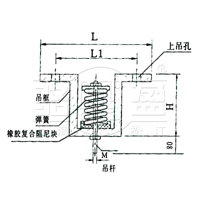 V型吊式弹簧减震器