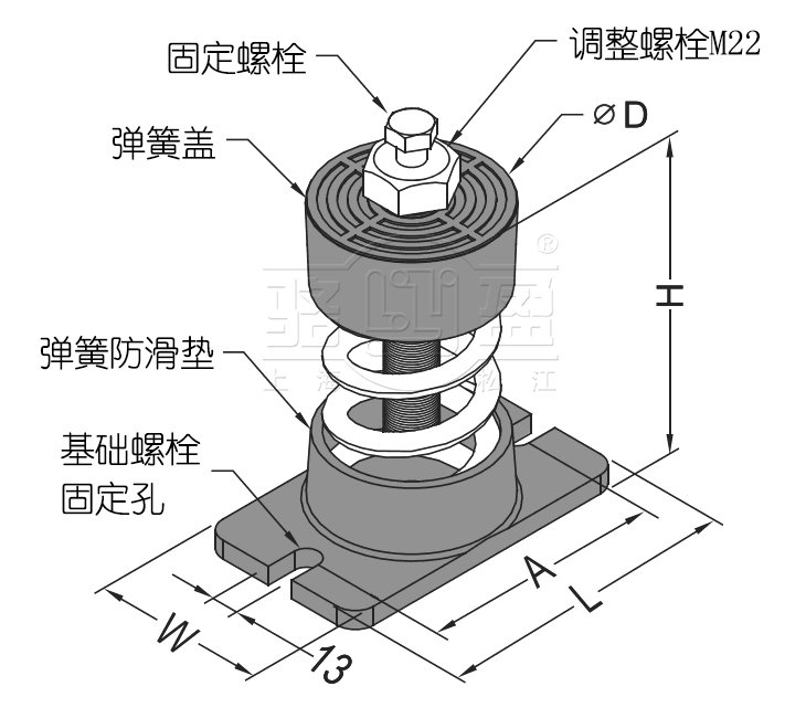 JD型弹簧减震器